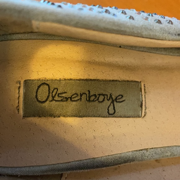 Olsenboye gray stilettos covered with rhinestones - Picture 7 of 10